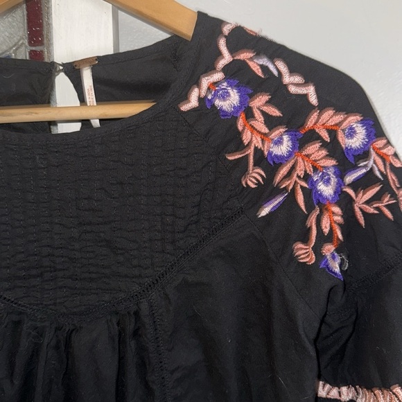 Free People Pavlo Embroidered Ruffled Mini Dress - Picture 4 of 8